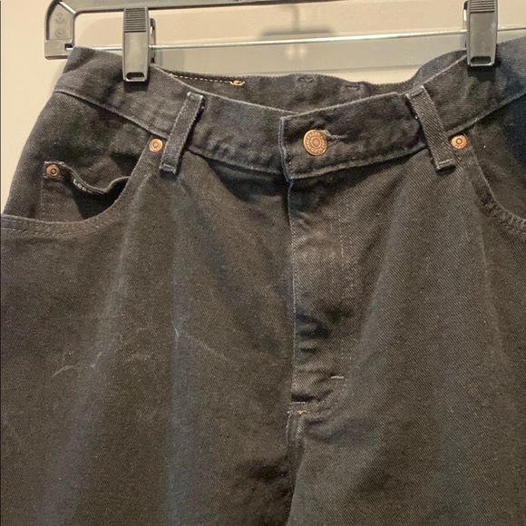 Lee Black Straight Leg Jeans Size 14P 100% Cotton - Picture 2 of 5